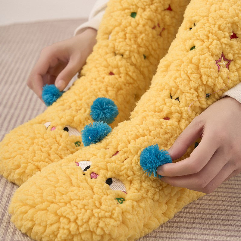 Colorful and Soft Knitted Cozy Socks