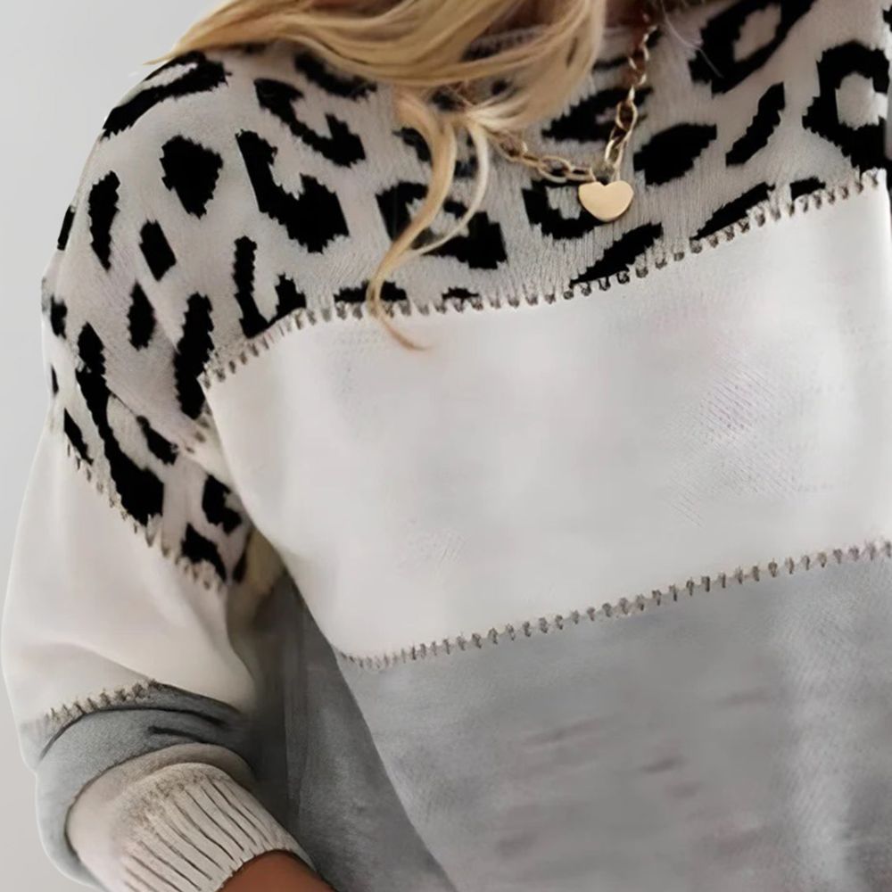 Christy - Lässiger Pullover mit Leo-Design