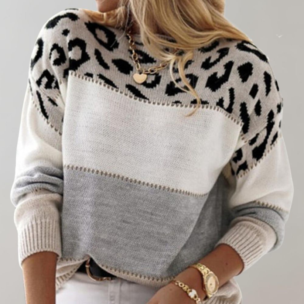Christy - Lässiger Pullover mit Leo-Design