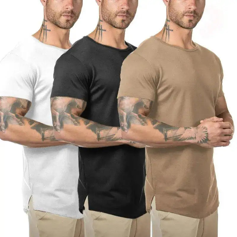 Jesse Solid Cotton Short Sleeve T-Shirt