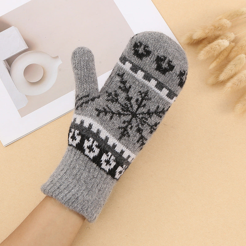 Frosty Winter Gloves with Warmth and Style