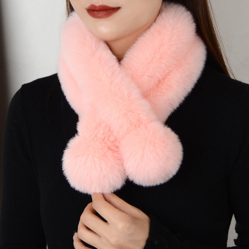 Luxurious Solid Color Warm Scarf for Chilly Days