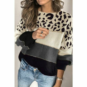 Elegant Leopard Print Sweater for a Trendy Look