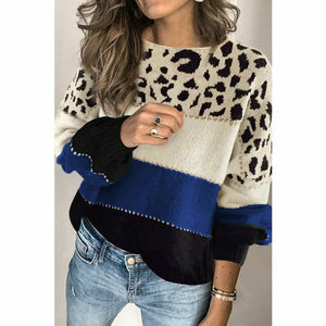 Elegant Leopard Print Sweater for a Trendy Look