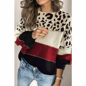Elegant Leopard Print Sweater for a Trendy Look