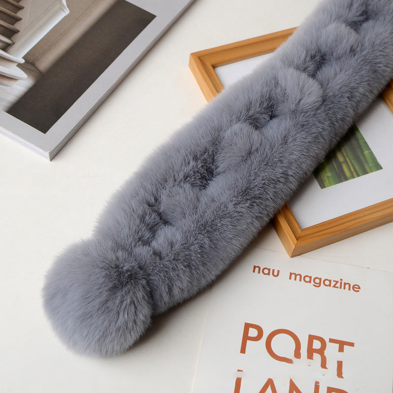 Luxurious Solid Color Warm Scarf for Chilly Days