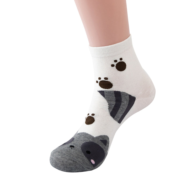 Colorful Dog Socks with Cartoon Designs