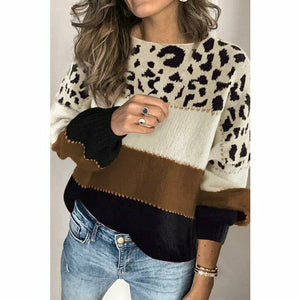 Elegant Leopard Print Sweater for a Trendy Look