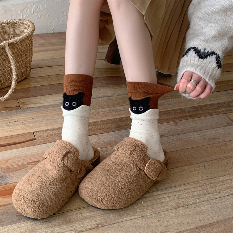 Unique Socks with Creative Cat Designs