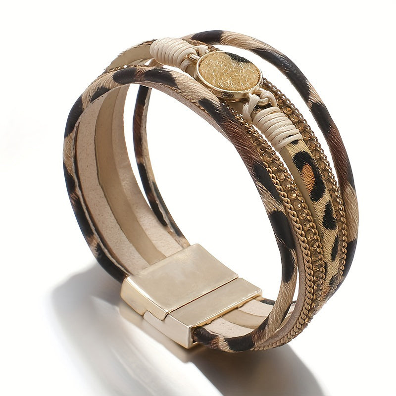 Retro Chic Leopard Print Armband