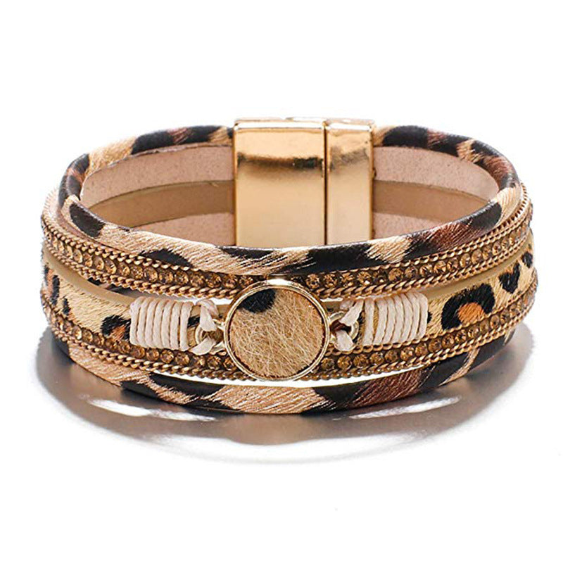 Retro Chic Leopard Print Armband