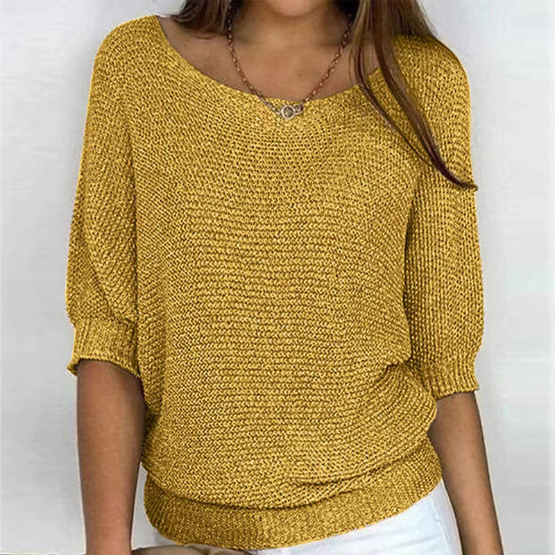 Stylish Solid Color Casual Sweater for All Occasions