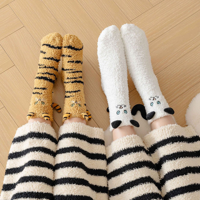 Colorful and Cozy Socks with Fun Patterns