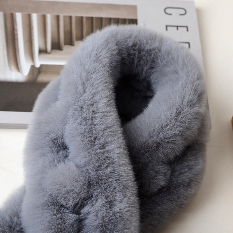 Luxurious Solid Color Warm Scarf for Chilly Days