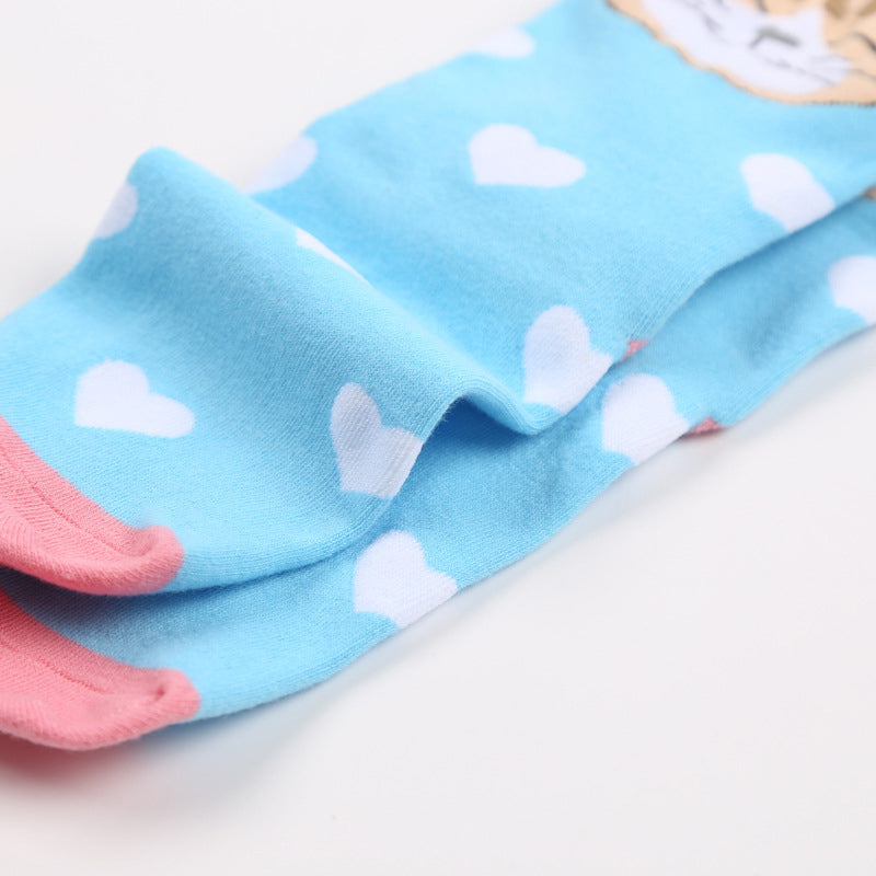 Fantasy Full Cat Patterned Socks for Animal Lovers