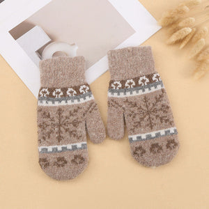 Frosty Winter Gloves with Warmth and Style