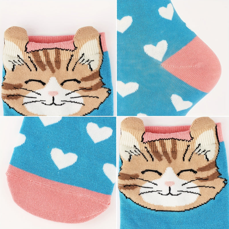 Fantasy Full Cat Patterned Socks for Animal Lovers