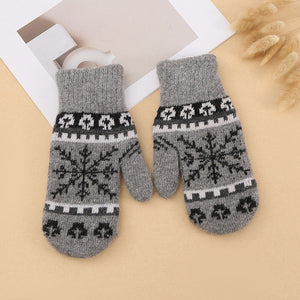 Frosty Winter Gloves with Warmth and Style