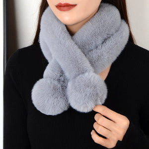 Luxurious Solid Color Warm Scarf for Chilly Days