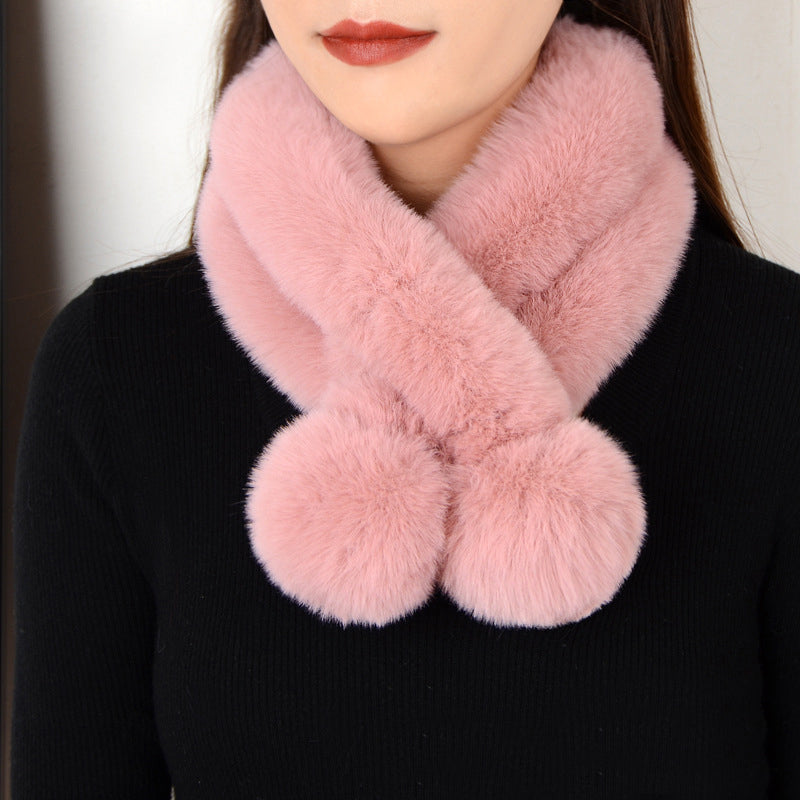 Luxurious Solid Color Warm Scarf for Chilly Days