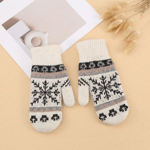 Frosty Winter Gloves with Warmth and Style