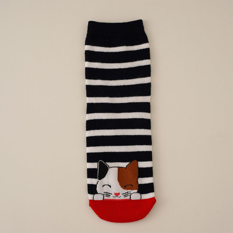 Funny Cat Patterned Socks for Cat Lovers