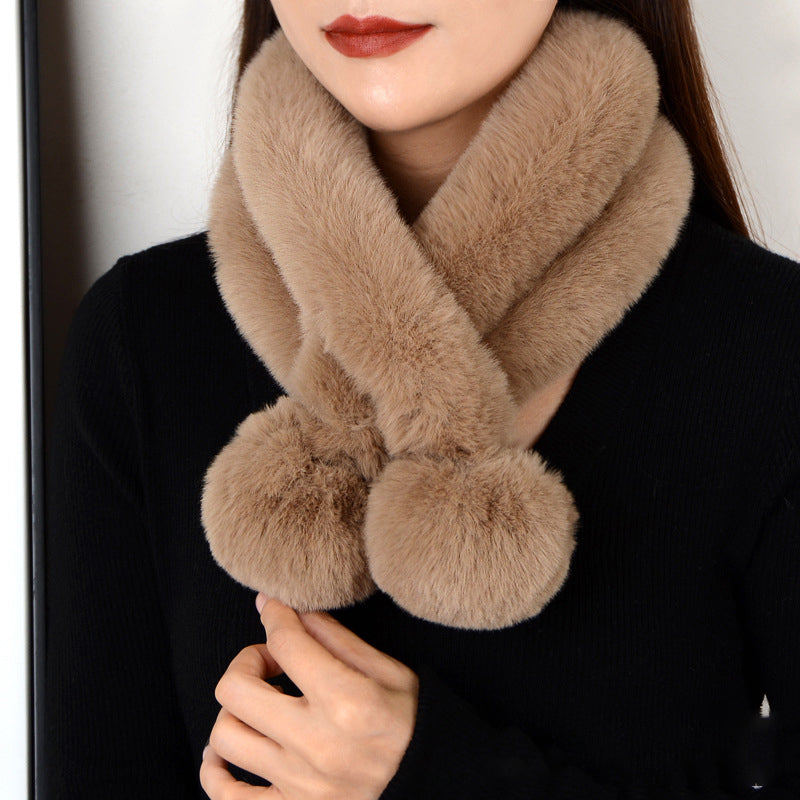 Luxurious Solid Color Warm Scarf for Chilly Days