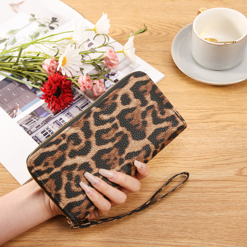 Chic Vintage Leopard Print Coin Purse
