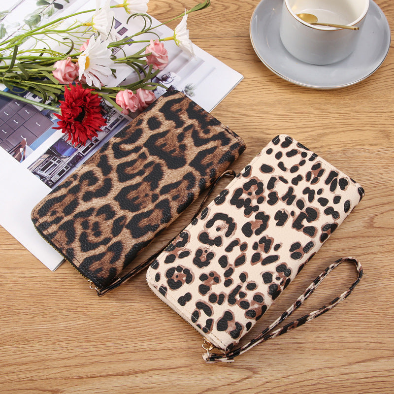 Chic Vintage Leopard Print Coin Purse