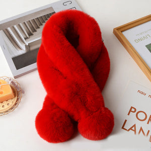 Luxurious Solid Color Warm Scarf for Chilly Days