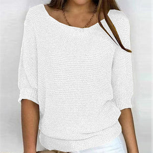 Stylish Solid Color Casual Sweater for All Occasions