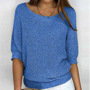 Stylish Solid Color Casual Sweater for All Occasions