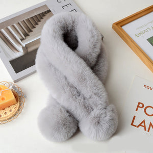 Luxurious Solid Color Warm Scarf for Chilly Days