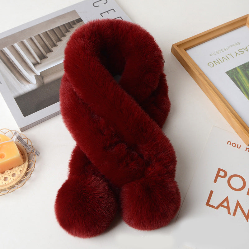 Luxurious Solid Color Warm Scarf for Chilly Days
