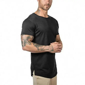 Jesse Solid Cotton Short Sleeve T-Shirt