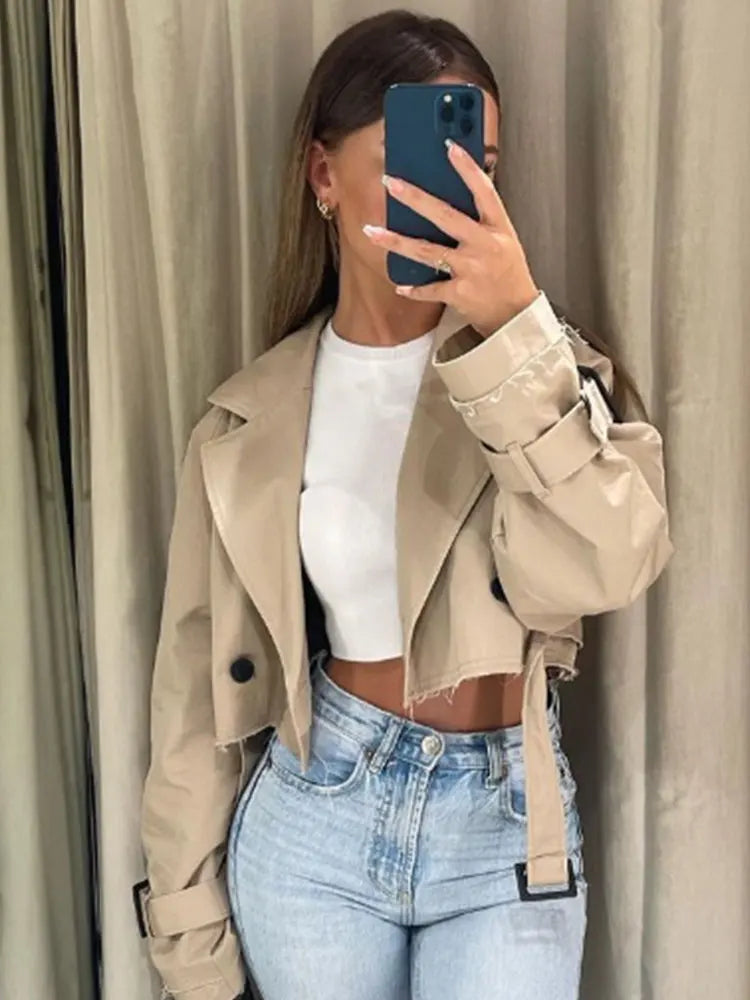 Saira - Short Belt Jacket
