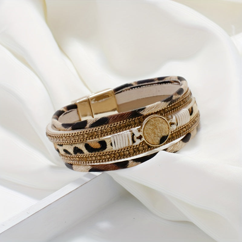 Retro Chic Leopard Print Armband