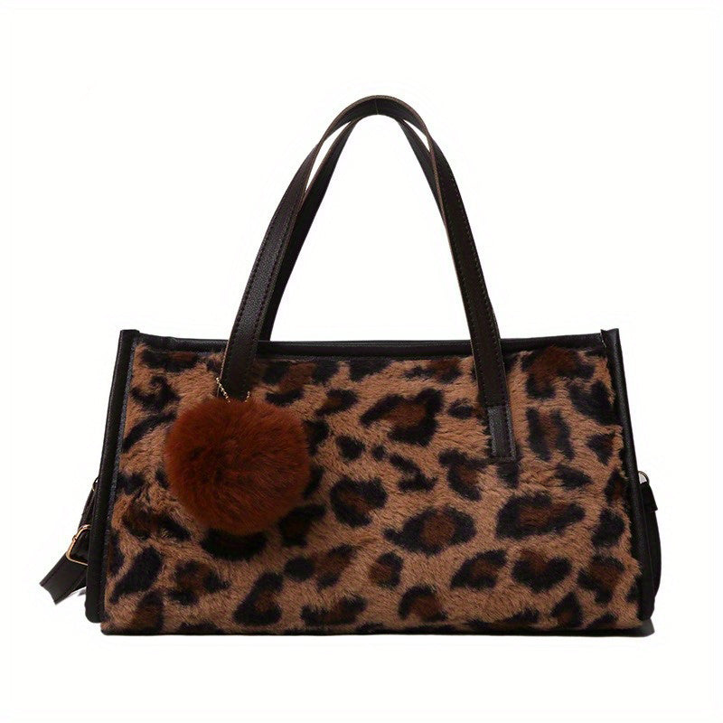 Chic Vintage Leopard Print Handbag