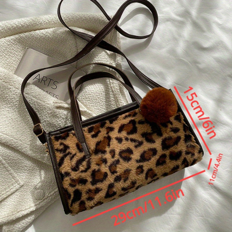 Chic Vintage Leopard Print Handbag