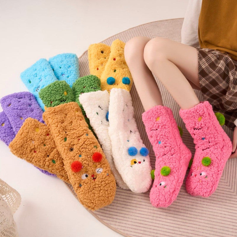 Colorful and Soft Knitted Cozy Socks