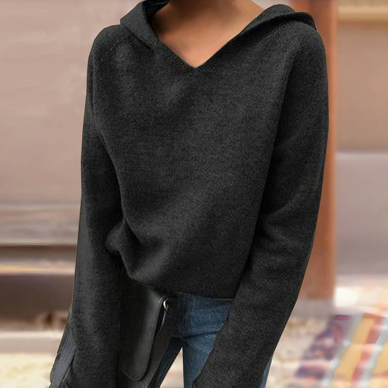 Sleek Solid Color Hoodie for Comfort and Style