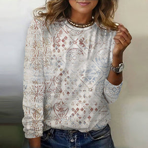 Retro T-Shirt with Unique Ethnic Design