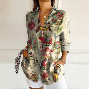 Cozy Christmas Blouse for a Relaxed Holiday Mood