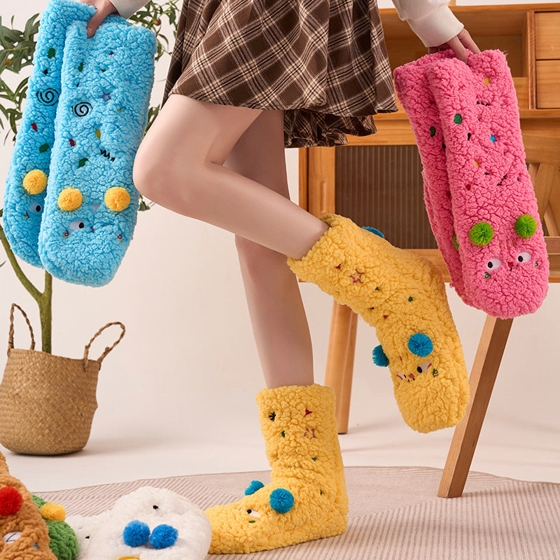 Colorful and Soft Knitted Cozy Socks
