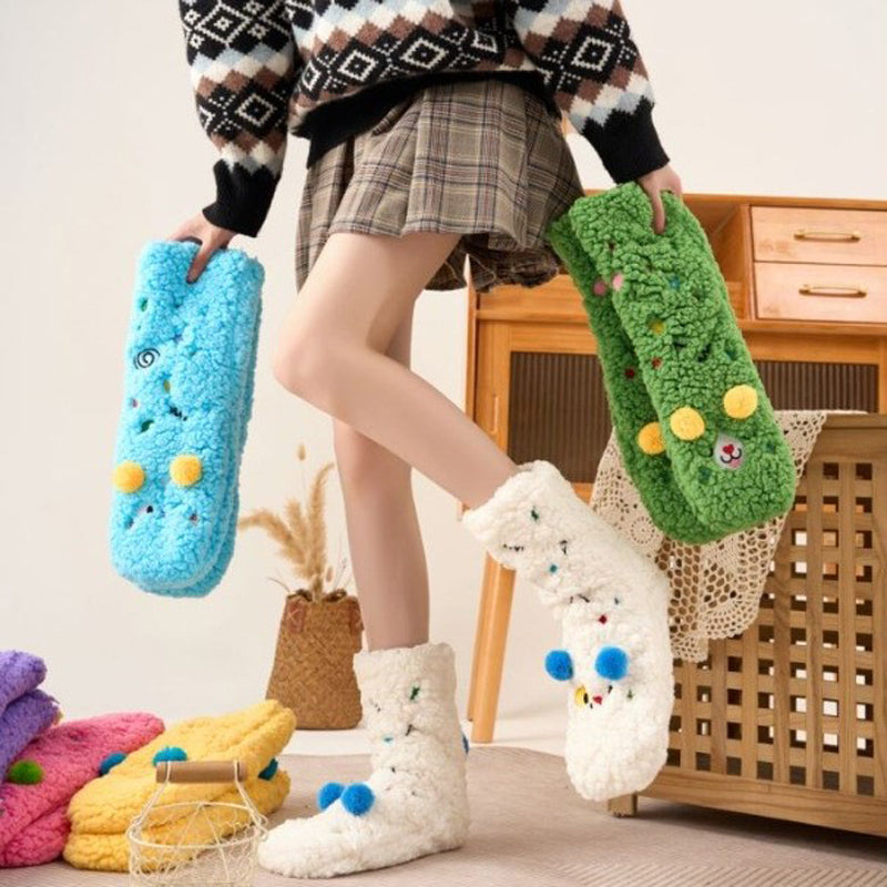 Colorful and Soft Knitted Cozy Socks