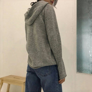 Sleek Solid Color Hoodie for Comfort and Style