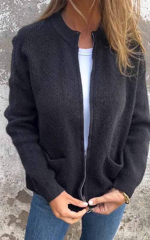 Macy™ - Cozy Zip Cardigan