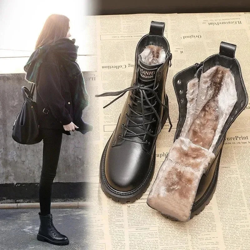 Chic Winterstiefel in edler Lederoptik – Ihr perfekter Begleiter für stilvolle Wärme an kalten Tagen