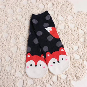 Colorful Dog Socks with Cartoon Designs