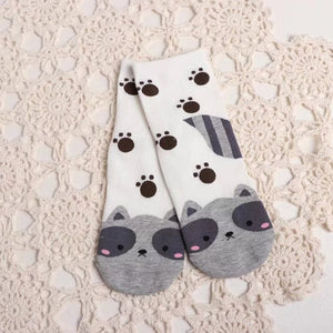Colorful Dog Socks with Cartoon Designs